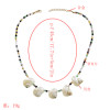N-7333 Bohemian Natural Sea Shells Pendant Necklace Acrylic Beads Chain Necklace Women Handmade Summer Jewelry