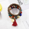 B-0839 3 Pcs/Set Bohemian Acrylic Beaded Bracelets  Pendant For Women Charming Jewelry Accessory