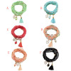 B-1014 9 Pcs/Set Bohemian fashion Multi-layer rice bead bracelet Spring summer Pendant For Women Charming Jewelry Accessory