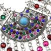 N-7334 Bohemian Jewelry Set Hollow Out Coin Tassel Necklace Earring Set Ethnic Ornament