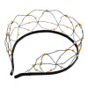 F-0728 Vintage Crystal Heads Buckle Mesh Bride Hairband Tiara Headpiece Wedding Hair Jewelry Accessories