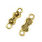 N-7335 20,50pcs/lot Gold Geometry with Flower Accessory For DIY Extender Chain Pendant Jewelry Accessory