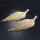 E-5229 * Full Rhinestone Long Tassel Wedding Earrings