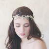 F-0627*Fashion New Hand-woven Pearl Rhinestone Bridal Headdress Wedding Photography Hair Accessories