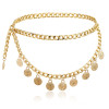 N-7220 *   Belly Waist Chain Metal Waist Chain Body Summer Beach Jewelry for Women and Girls