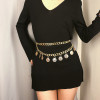 N-7220 *   Belly Waist Chain Metal Waist Chain Body Summer Beach Jewelry for Women and Girls