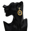 E-5666 Fashionable New Style Diamond Cross Earrings with Diamond Wedding Accessories