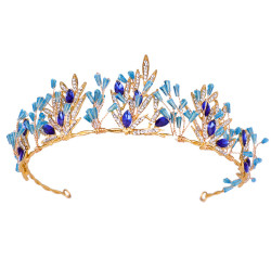 F-0644* Trend Golden ladies Hair Band with Acrylic Rhinestone Bridal Headdress Wedding Hair Accessories
