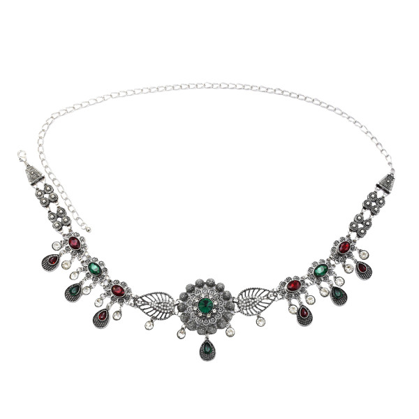 N-7229*New trend alloy rhinestone waist chain pendant belly dance accessories body chain waist chain