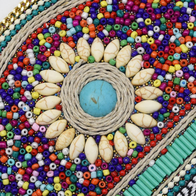 N-7179*New Bohemian retro ethnic style elastic adjustable belt Mizhu dance waist chain women