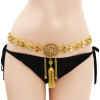 N-7129 * Gold Metal Crystal Long Tassel Belly Chains for Women Bohemian Fashion Body Jewelry