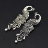E-5159 Palace Retro Ethnic Wind Peacock Bell Earrings Baroque Hollow Water Drop Tassel Earrings