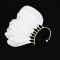 E-4953-WH E-4953-BK * Black White Feather Cuff Earrings for Women Clip on Earring Party Jewelry