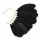 E-4953-WH E-4953-BK * Black White Feather Cuff Earrings for Women Clip on Earring Party Jewelry