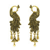 E-5159 Palace Retro Ethnic Wind Peacock Bell Earrings Baroque Hollow Water Drop Tassel Earrings