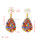 E-5421 Exaggerated Drop-Shaped Hollow Pendant Earrings Temperament Simple Earrings