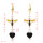 E-5395-RE E-5395-BK * Cute Women Bee Shape Drop Earrings for Women Girl Fashion Jewelry Handmade Pearl Long Tassel Earrings