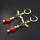 E-5395-RE E-5395-BK * Cute Women Bee Shape Drop Earrings for Women Girl Fashion Jewelry Handmade Pearl Long Tassel Earrings