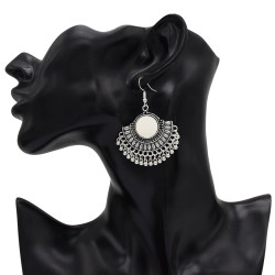 E-4982 Fashion small water drop tassel earrings Thai Indian ethnic retro earrings earrings female