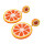 E-5364 Bohemian colored fruit beaded earrings ladies bead earring trend trendy beach accessories.