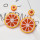 E-5364 Bohemian colored fruit beaded earrings ladies bead earring trend trendy beach accessories.