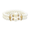 B-0966* Fashion Imitation Pearl Bracelet Double Bracelet Trendy Women's Accessories