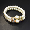 B-0966* Fashion Imitation Pearl Bracelet Double Bracelet Trendy Women's Accessories