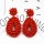 E-5288 * New Trendy Europe and America Exaggerate Colorful Rice Bead Earrings For Woman Jewelry Gift