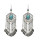 E-5302 European and American national style turquoise hollow tassel earrings Hot explosion models wild alloy earrings