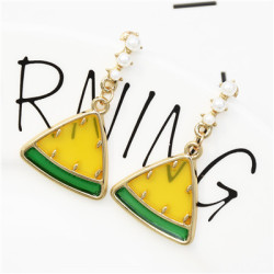 E-5392 New creative fruit earrings temperament 2 color watermelon earrings summer trend earrings