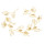 F-0528 Simple alloy small leaf handmade bride hair ring hair band beaded crystal beads wedding accessories