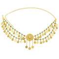 N-7298G N-7298S Europe and America decorated ethnic style alloy acrylic ladies long waist chain daily beach