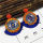 E-5293 Handmade Mizhu Devil Eye Exaggerated Fan-Shaped Tassel Stud Earrings