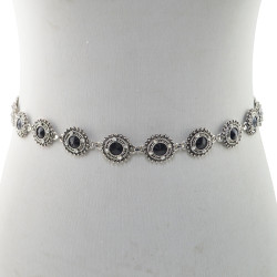 N-6985* Fashion Beauty Coin Tassel Waist Chain Bohemian Vintage Crystal Pearl Waist Ornament