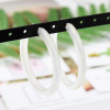 E-5677 New transparent big circle earrings. Glamour transparent resin girl's geometric fashion jewelry.