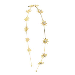 F-0736 Fashion Golden Little Sun Diamond Headband Wedding Hair Accessories