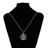 N-7343 Punk student domineering Dragon pentagon necklace men's clavicle chain wild Japan and South Korea jewelry gift long sweater chain