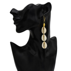 E-5679 Summer Beach Shell Earrings for Women Bohemian Gold Metal Drop Earring Party Jewelry