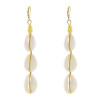 E-5679 Summer Beach Shell Earrings for Women Bohemian Gold Metal Drop Earring Party Jewelry