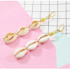 E-5679 Summer Beach Shell Earrings for Women Bohemian Gold Metal Drop Earring Party Jewelry