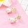 E-5680 Pearl pendant  925 Stud earrings fashion simple personality flower diamond elegant delicate ladies earrings.