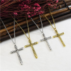 N-7345 Fashion New Cross Necklace Clavicle Chain Wild Jewelry Gift