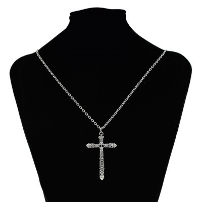 N-7345 Fashion New Cross Necklace Clavicle Chain Wild Jewelry Gift