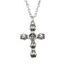 N-7346 Vintage Fashion Gold silver Metal Eagle cross Pattern Punk necklace Jewelry