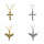 N-7346 Vintage Fashion Gold silver Metal Eagle cross Pattern Punk necklace Jewelry