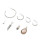 E-5684 Jewelry Pendant Earring Fashion Glamour Element Mini Round Ear Stud Earring Jewellery.