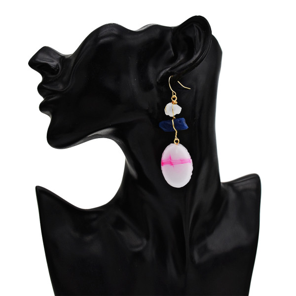 E-5686 Fashion Trendy Color Spar Earrings Women Jewelry Gift Crystal Earrings