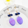 E-5686 Fashion Trendy Color Spar Earrings Women Jewelry Gift Crystal Earrings