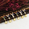 E-5691 3 Colors Enamel Birds Drop Earrings for Women Girl Gold Round Ball Earring Party Jewelry