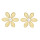 E-5692 Fashion Gold Silver Inlaid Pearl Flower Earrings  Jewelry Accessories